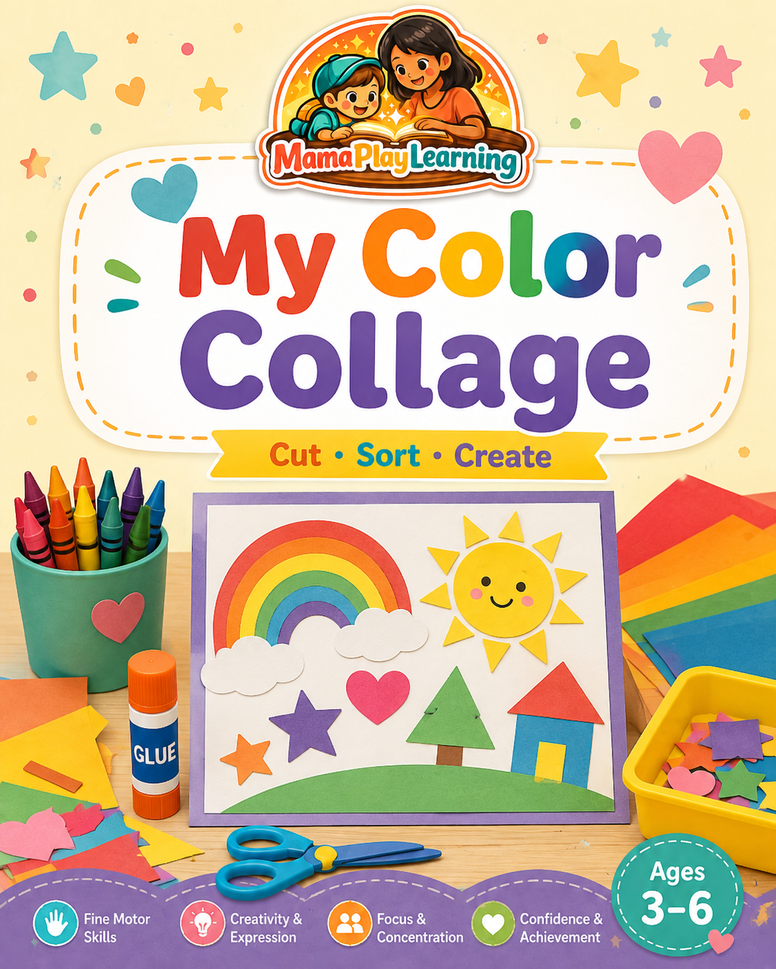 Color collage activity